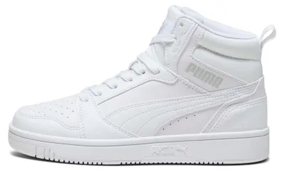 Produktbild von PUMA Uni Kinder Rebound V6 Mid Jr Turnschuhe, White Cool Light Gray, 38.5 EU