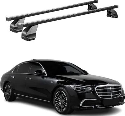 Produktbild von Menabo Dachträger Grundträger für Mercedes S Klasse W223 2020-2025 Stahl Schwarz