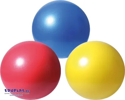 Zdjęcie produktu dla EDUPLAY 800-244 Miękkie piłki Ø 23 cm, nadmuchiwane, wielokolorowe, 3 sztuki (1 zestaw)