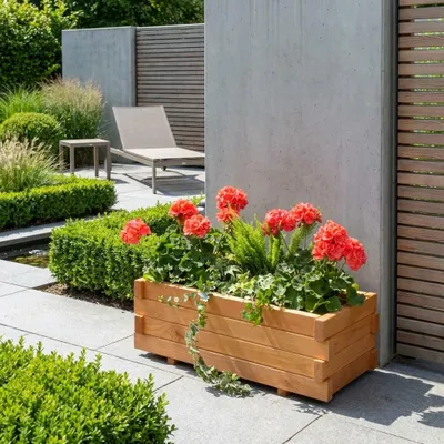Produktbild von Pflanzkasten 59x29x20,5 cm Kiefer honigbraun