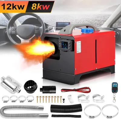 Obrázok produktu pre Yakimz vzduchový naftový ohrievač parkovací ohrievač 12 V 8 kW, ohrievač vzduchu ohrievač vzduchu s LCD displejom a diaľkovým ovládaním a Bluetooth