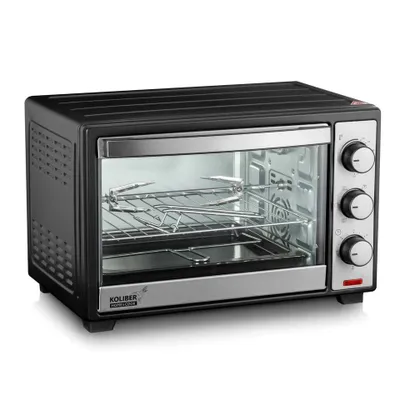 Produktbild von Kompakter Minibackofen 25L SUPERMAX X-2000-W mit Umluft und Drehspieß Pizzaofen Tischbackofen 1600W