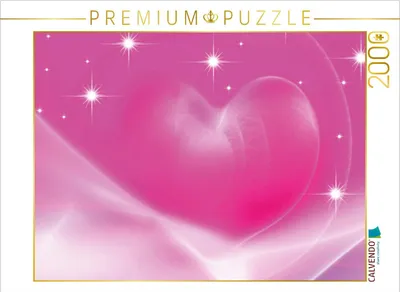 Produktbild von CALVENDO Puzzle Das rosa Herz 2000 Teile Puzzle quer | 2000 Teile Lege-Größe 90x67cm Foto-Puzzle für glückliche Stunden