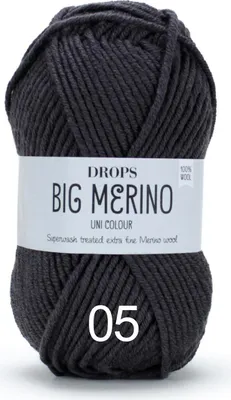 Immagine prodotto di Gocce Big Merino Uni Colore 05 Mocca Filati per maglieria