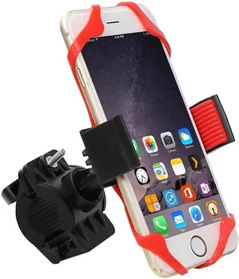 Productafbeelding van Universele Fiets Telefoonhouder Stuurbevestiging - 360° Draaibaar voor Alle Mobiele Telefoons en GPS