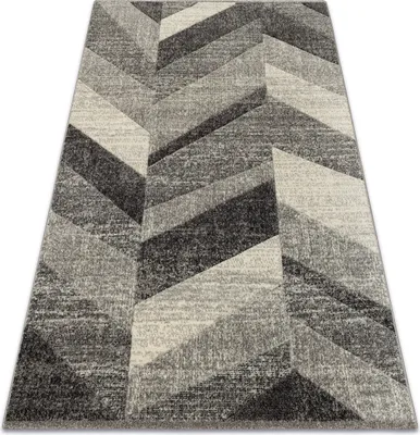 Immagine prodotto di Tappeto FEEL 5673/16811 SPINA DI PESCE grigio / anthracite / crema grigio 80x150 cm