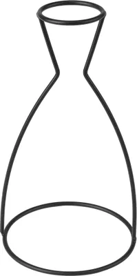Produktbild von Creative Shapes Blumenvasenrahmen aus schwarzem Metall, Pflanzenhalter, Café, Heimdekoration (A)