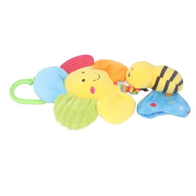 Imagen del producto de Juguete musical colgante para bebés, juguete sensorial musical para bebés que se tira, juguete musical colgante con forma de flor, juguete musical colgante para bebés, juguete musical colgante con campanilla, juguete musical colgante con caja de música