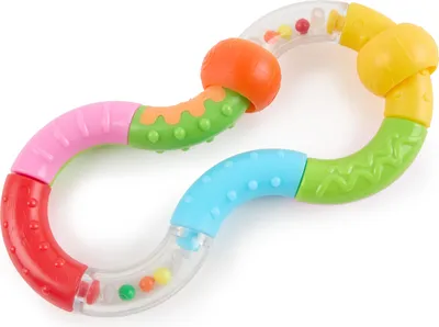 Produktbild von Bieco Ringrassel baby mit beweglichen Elementen |  Beissring | Rasselring Baby Ringrassel Greifling Rassel Ring Rassel Motorikspielzeug | Sensorik Spielzeug für Babys