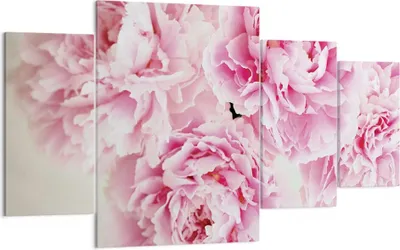 Produktbild von Bild auf Leinwand - Leinwandbild - 4 Teile - Pfingstrosen Blumenstrauß Blumen - 160x90cm - Wand Bild - Wanddeko - Wandbilder - Leinwanddruck - Bilder - Wanddekoration - Leinwand bilder - DL160x90-4961