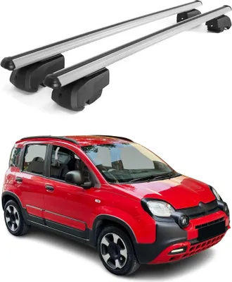 Obrázok produktu pre Strešné nosiče priečne pre Fiat Panda Cross 2014-2023 hliník čierny ABE