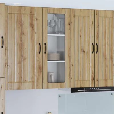 Immagine prodotto di vidaXL Armadio a muro in vetro LUCCA Rovere Artisan 40 x 31 x 100 cm