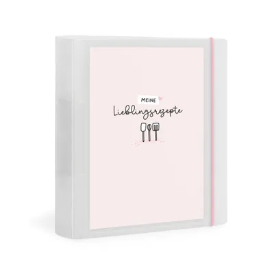 Produktbild von Rezeptordner „Meine Lieblingsrezepte“ DIN A5 – Ringbuch D-Ring 2-Loch-Blätter
