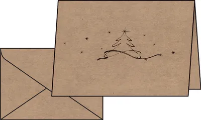 Produktbild von 10 SIGEL Weihnachtskarten Christmas Tree DIN A6