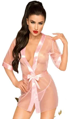 Image de Penthouse - Midnight Mirage Peignoir Rosa Xl