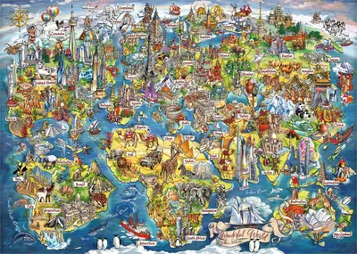 Imagen del producto de Gibsons, "Un mundo maravilloso", 1000 piezas