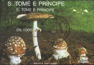 Produktbild von Briefmarken Sao Tome e Principe 1992 Mi Block283 (kompl.Ausg.) gestempelt Pilze
