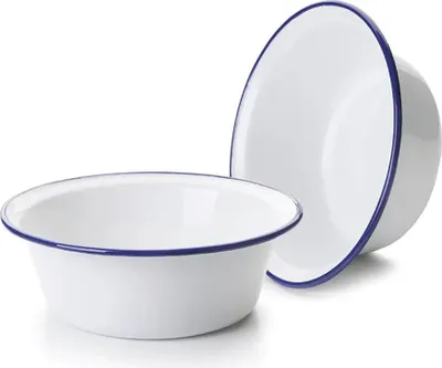 Immagine prodotto di Ciotola smaltata 16 cm con bordo blu