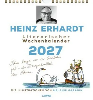 Zdjęcie produktu dla Heinz Erhardt: Kalendarz literacki na rok 2027