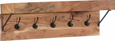 Zdjęcie produktu dla vidaXL Wieszak na ubrania brązowy 73 x 19 x 23 cm lite drewno akacjowe