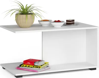 Image de Akord Table Basse Margo Blanc 90X50X45