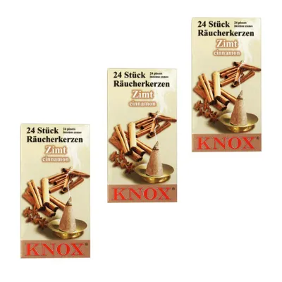 Obrázek produktu pro KNOX - Sada 3 vonných kuželek velikosti M - skořice