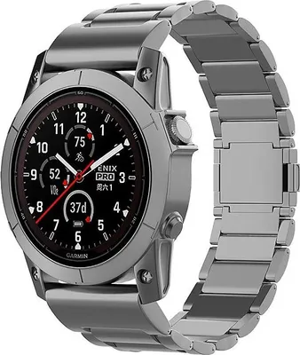 Produktbild von Strap-it Titanarmband passend für Garmin Fenix 8 (Pro-E-47mm) - Fenix 7 (Solar-Pro) - 6 (Solar-Pro) - Fenix 5 / Forerunner 970-965-955 - Graphit