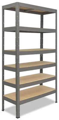 Obrázok produktu pre shelfplaza PRO 230x80x30 cm ťažký regál v sivá s 6 policami a nosnosťou 166 kg na jednu policu