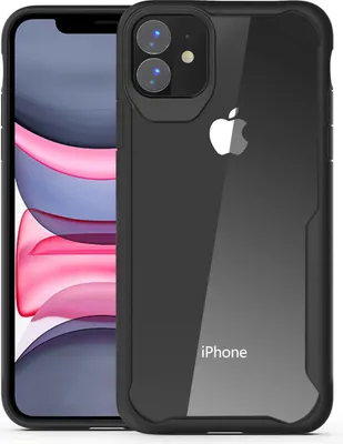 Zdjęcie produktu dla Etui ochronne do Apple iPhone 11 XI 2019 6,1 cala Cienkie etui na telefon komórkowy z TPU na zewnątrz Odporne na wstrząsy Dodatkowa ochrona Lekki Czarny