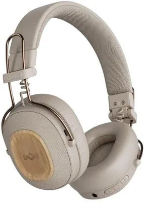 Imagen del producto de House of Marley Positive Vibration Riddim BT, auriculares inalámbricos supraurales, color crema
