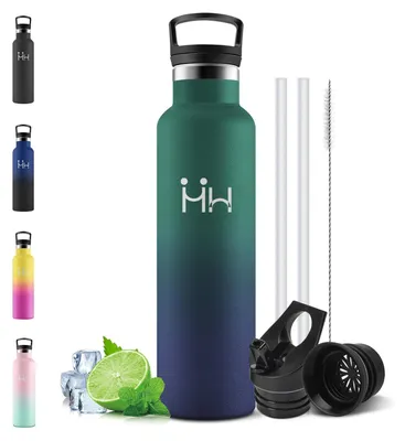 Obrázek produktu pro Motswedi, nerezová láhev na pití, 750 ml, s brčkem, termoska, termo láhev