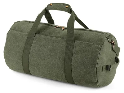 Produktbild von Bagbase - Reisetasche, Vintage, Canvas FK1197 (Einheitsgröße) (Militärgrün)