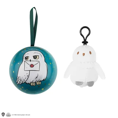 Produktbild von Harry Potter Hedwig Weihnachts-Kapsel-Schlü sselanhä nger aus Plü sch