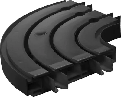 Produktbild von SN Deco - Innenbogen für Vorhangschiene SH 3 Schwarz, 3-Lauf