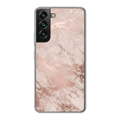 Produktbild von MuchoWow® Handyhülle Schutzhülle Hülle für Samsung Galaxy S22 Plus Marmor - Rosa - Luxus - Marmoroptik - Glitzer - Design Silikon Softcase Handy Hülle - Schutzabdeckung