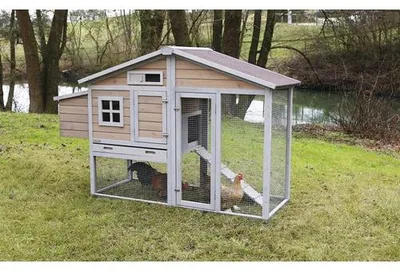 Image de Kerbl Hühnerstall Bonny Ruheplatz + Freilaufgehege, Größe 181x65x118 cm