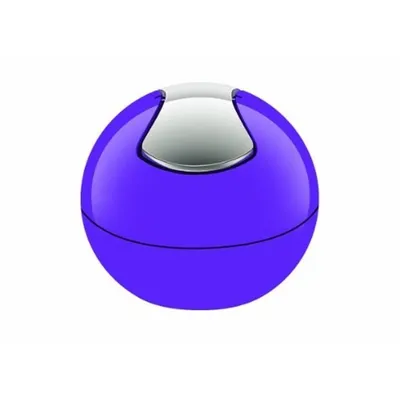 Image de Spirella 10.14968 Seau à cosmétiques 1 litre Poubelle à couvercle basculant Poubelle de table "Bowl" Lila