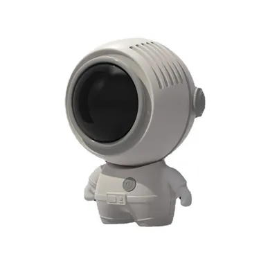 Imagen del producto de Mini ventilador portátil de mano, con correa para llavero y conexión USB, color blanco