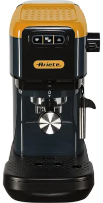 Image de Machine à café expresso Ariete 1399 Mango Yellow, pour poudre et dosettes ESE, 1300 W, capacité 1,1 L, pression 15 bars, filtre 1, 2 tasses et dosette ESE, cappuccino, jaune