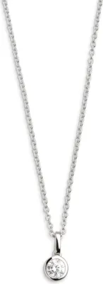 Produktbild von Xenox XS7283 Kette mit Anhänger Damen Silver Circle Zirkonia Silber Ø 5 mm