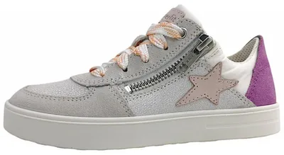Image de Superfit Stella : chaussures pour filles, chaussures basses à lacets, blanches, pour le quotidien