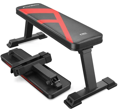 Produktbild von Hantelbank Flachbank - Klappbar - Max. Belastung 300 kg - Stahl