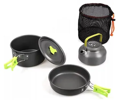 Produktbild von Pronett XJ4445 3-in-1-Camping-Kochgeschirrset