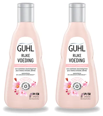 Obrázok produktu pre 2 x Šampon Guhl Rijke Voeding – pre suché vlasy – 250 ml – výhodný balík – 2 kusy