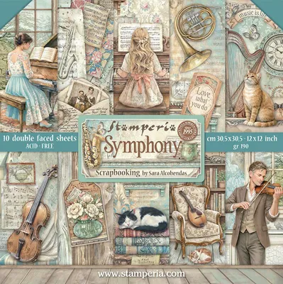 Produktbild von Stamperia Scrapbook-Block "Symphony"