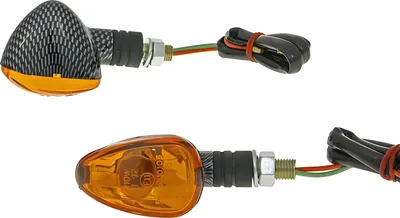Obrázek produktu pro Sada blinkrů M10 Carbon-Look Doozy oranžová, kurz