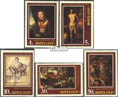Produktbild von Briefmarken Sowjetunion 1987 Mi 5717-5721 (kompl.Ausg.) postfrisch Westeuropäische Malerei