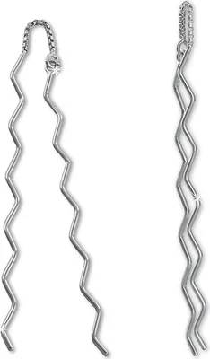 Image de SilberDream Boucles d'oreilles argent Boucles d'oreilles en argent sterling zigzag femmes D2SDO5595