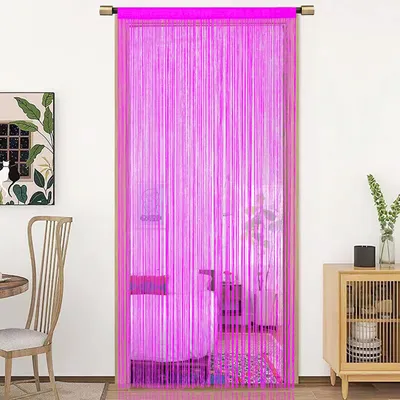 Produktbild von Vorhang aus Perlen für Fensterdekoration, 90 x 200 cm, Rosa
