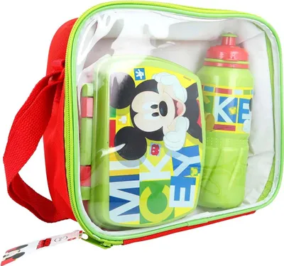 Immagine prodotto di Topolino - Set colazione/pranzo + borraccia 530 ml in borsa